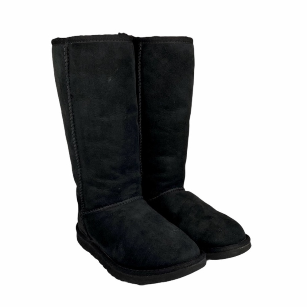 UGG BLACK CLASSIC TALL SHERPA LINED BOOTS- faded in color ❤️ preloved ❤️ - Picture 12 of 15